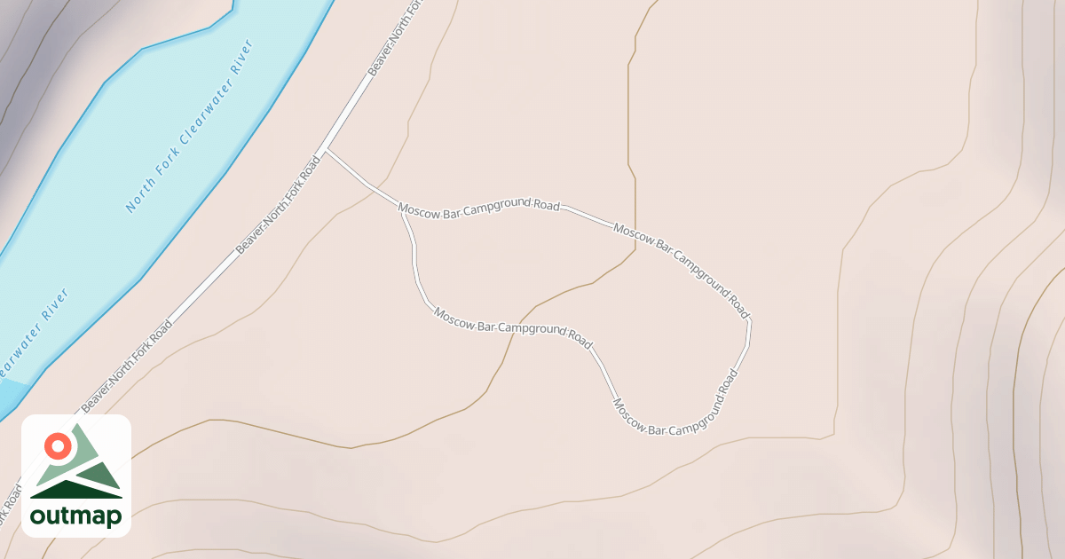 Map of MOSCOW BAR CAMP GRD