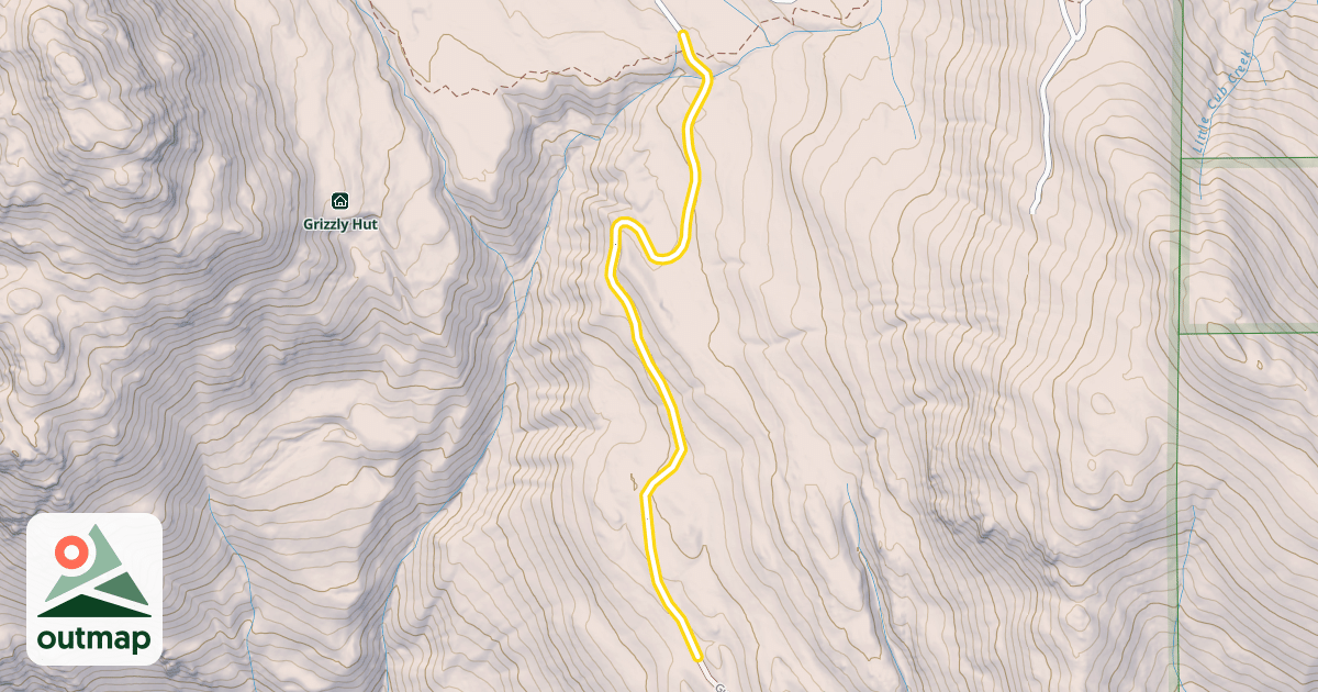 Map of National Forest Development Road 5215