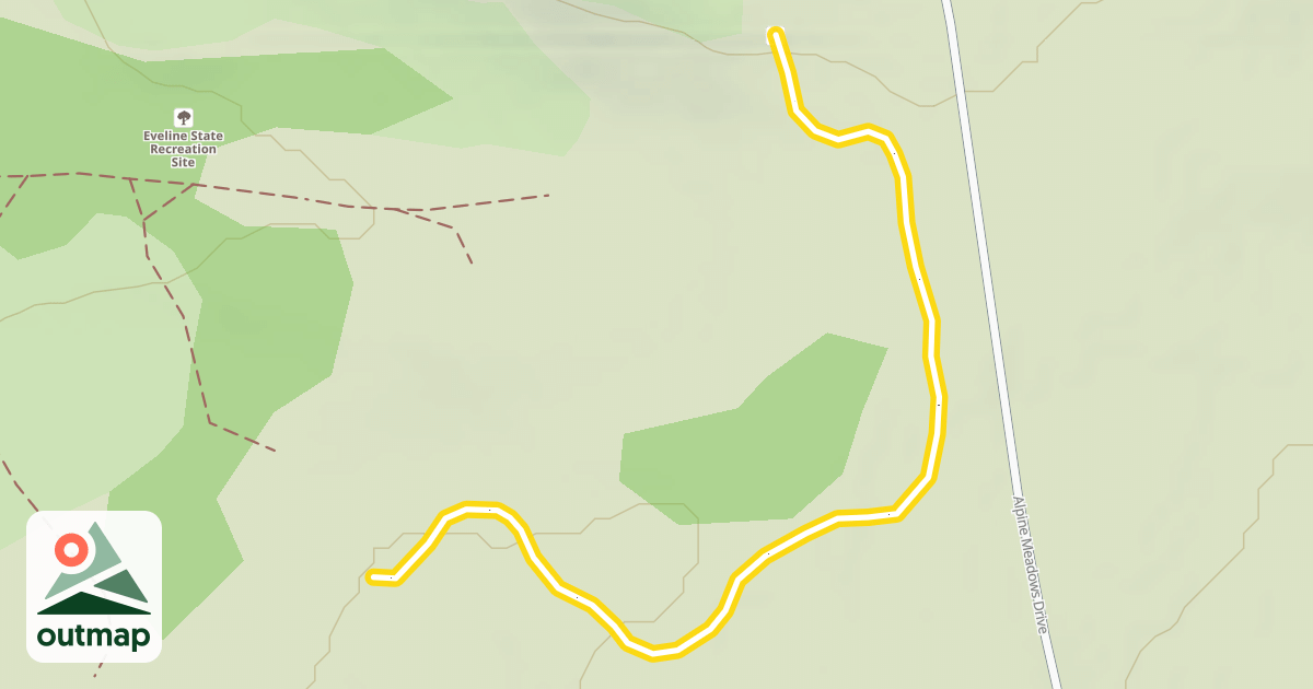 Map of Alpine Meadows Loop