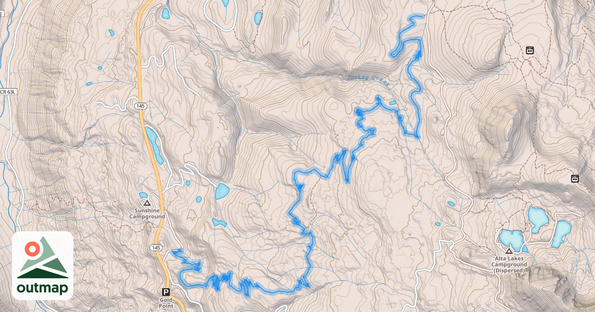 Map of Magic Meadows Trail
