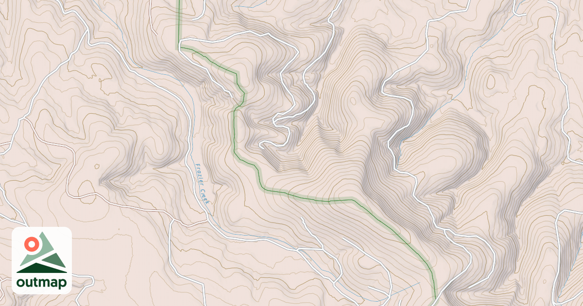Map of Frazier Creek