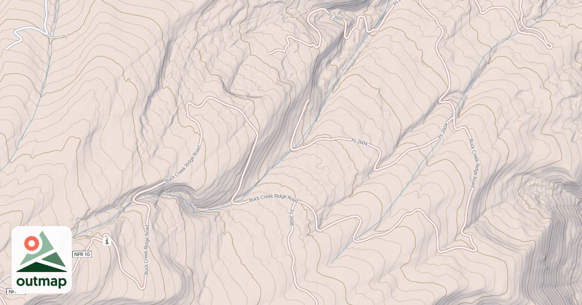 Map of BUCK RIDGE