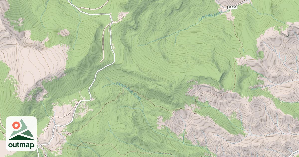 Map of Shrader