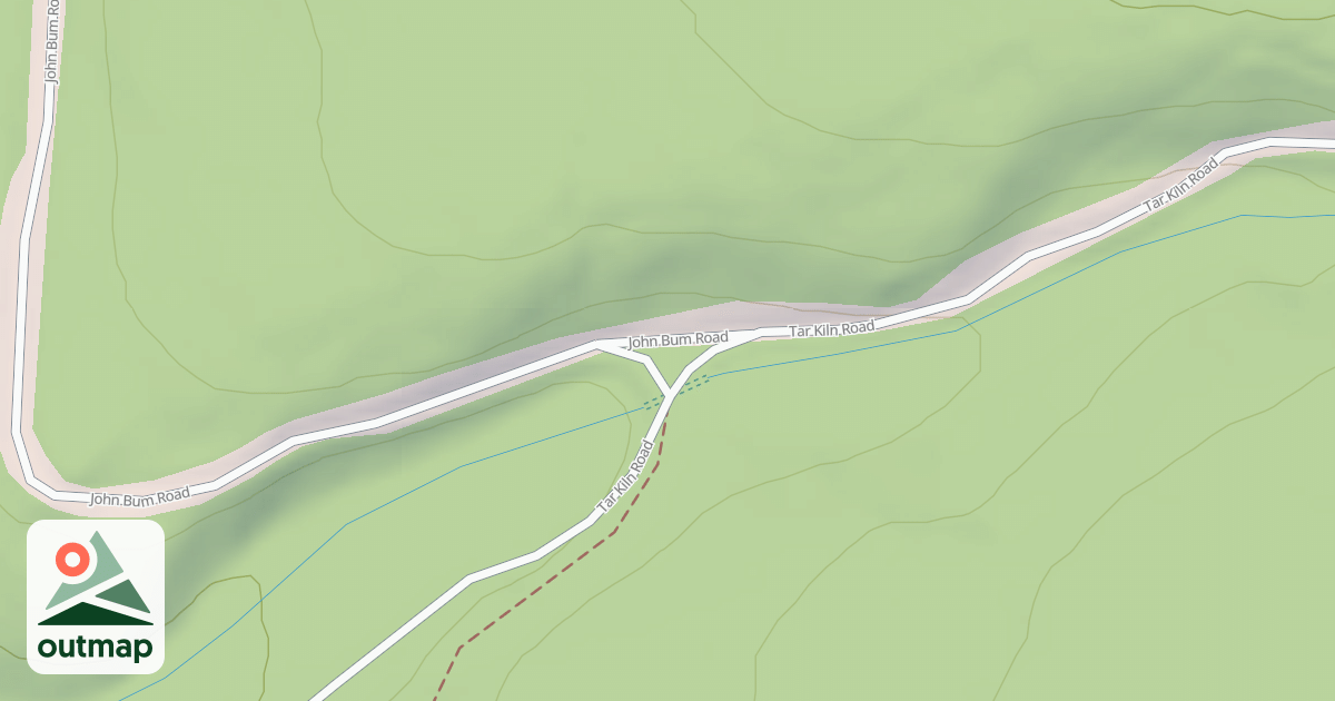 Map of Rothrock State Forest Trough Creek Snowmobile Trails