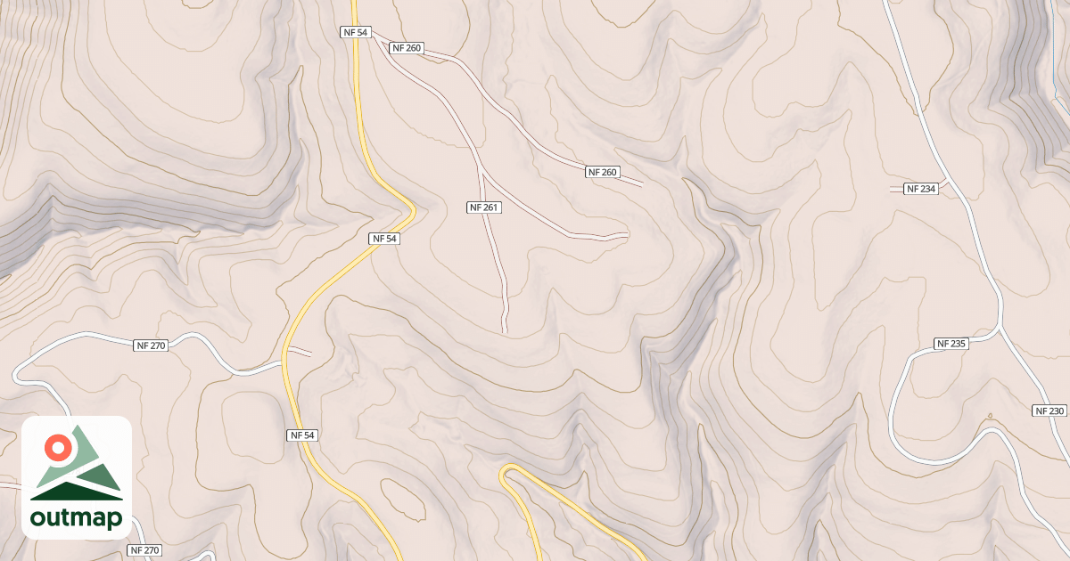 Map of USFS Motor Vehicle Use Map Roads {9E03D0A0-6780-43E6-8490-E4712640273B}