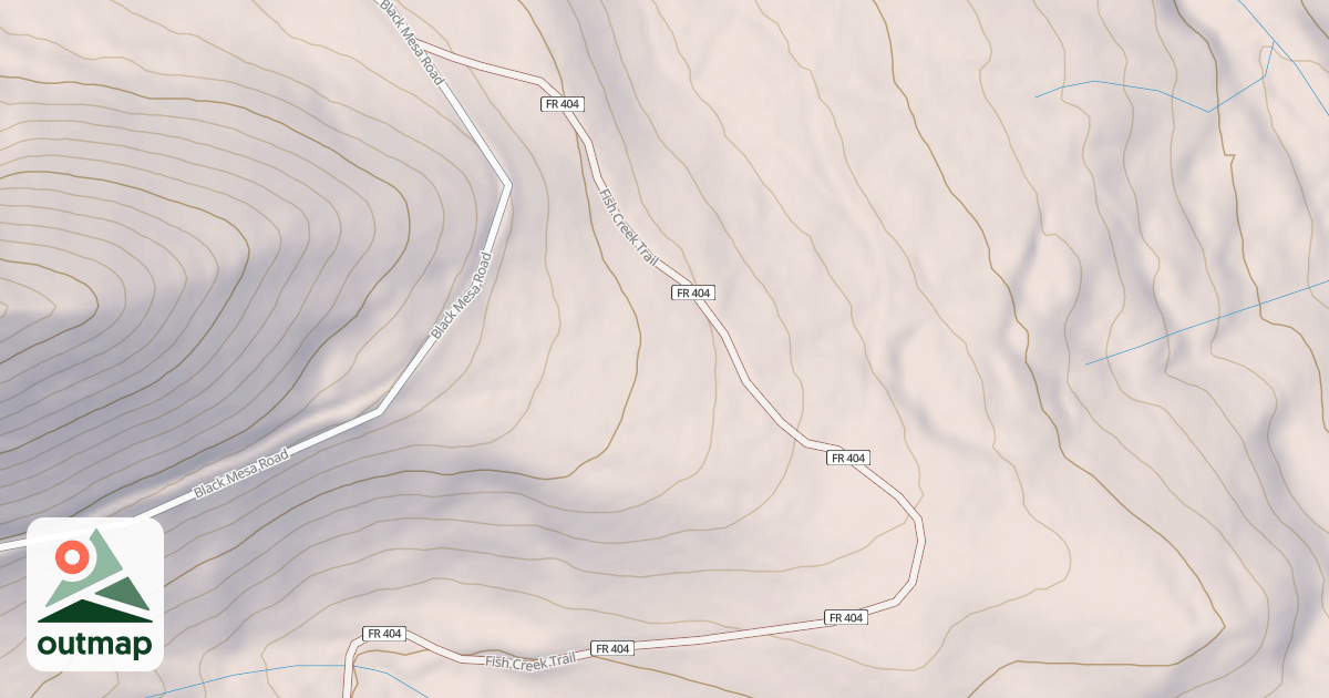 Map of BLACK MESA SPUR