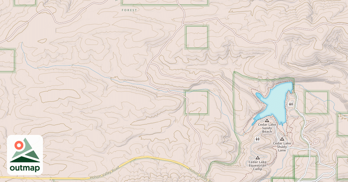 Map of POST MOUNTAIN