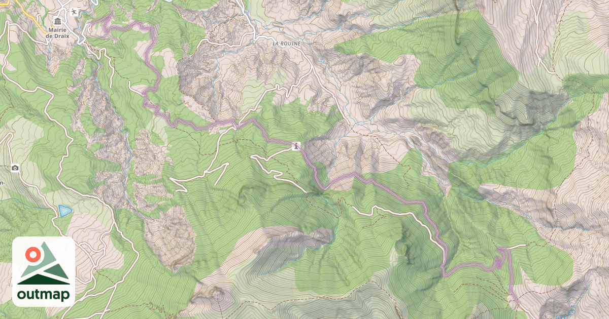 Map of Route du Col de la Cine
