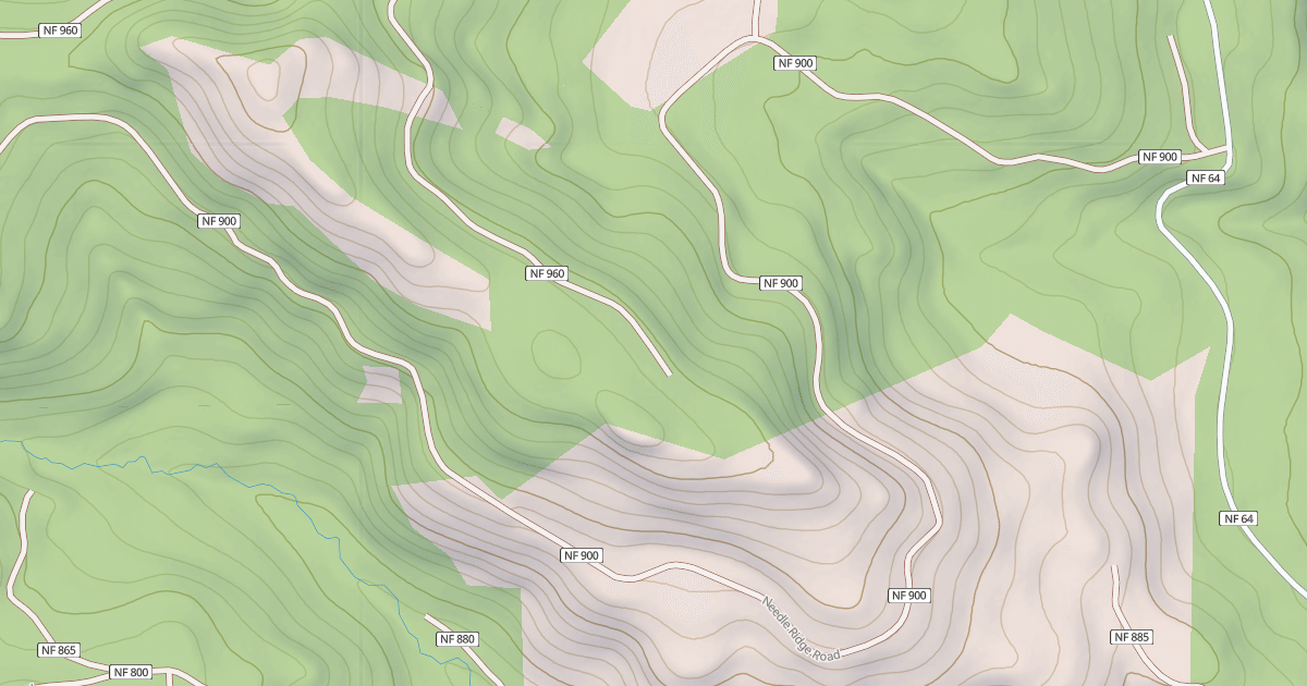Map preview of Needle Creek Ohv