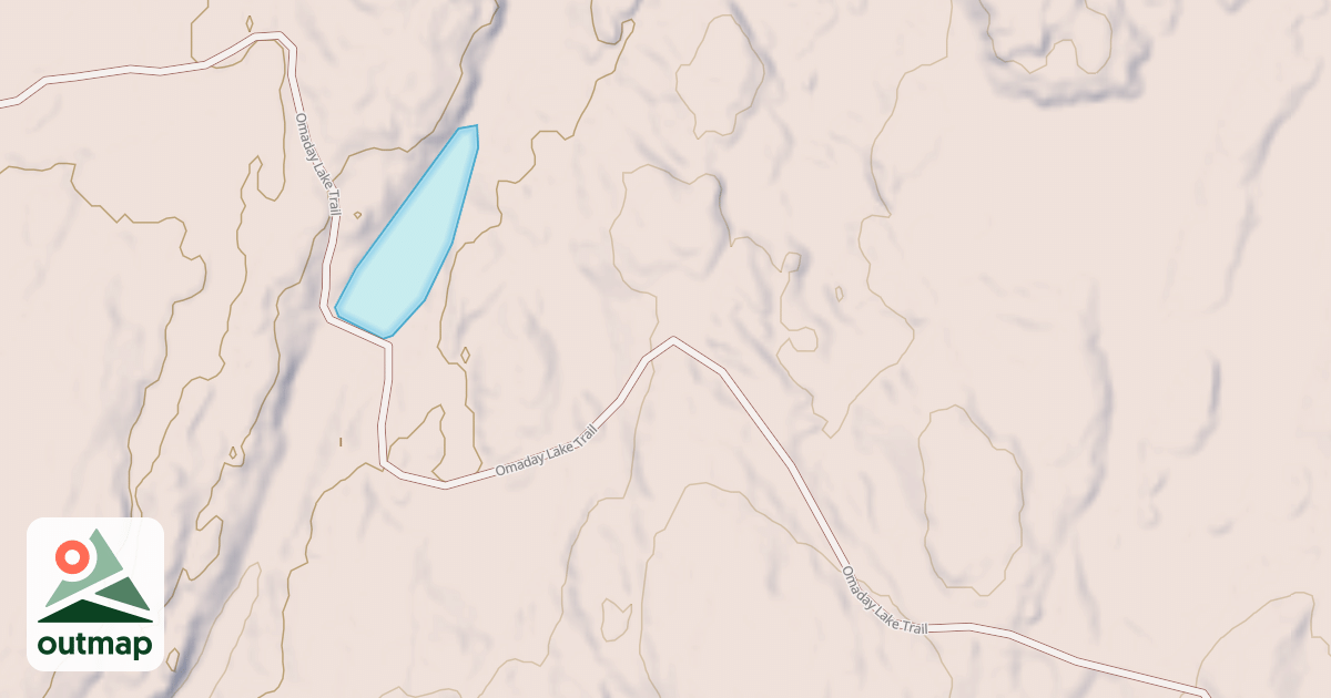 Map of Omaday Lake