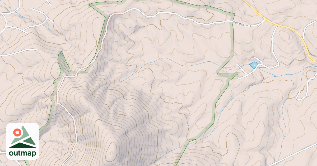Map of HUNTER KNOB