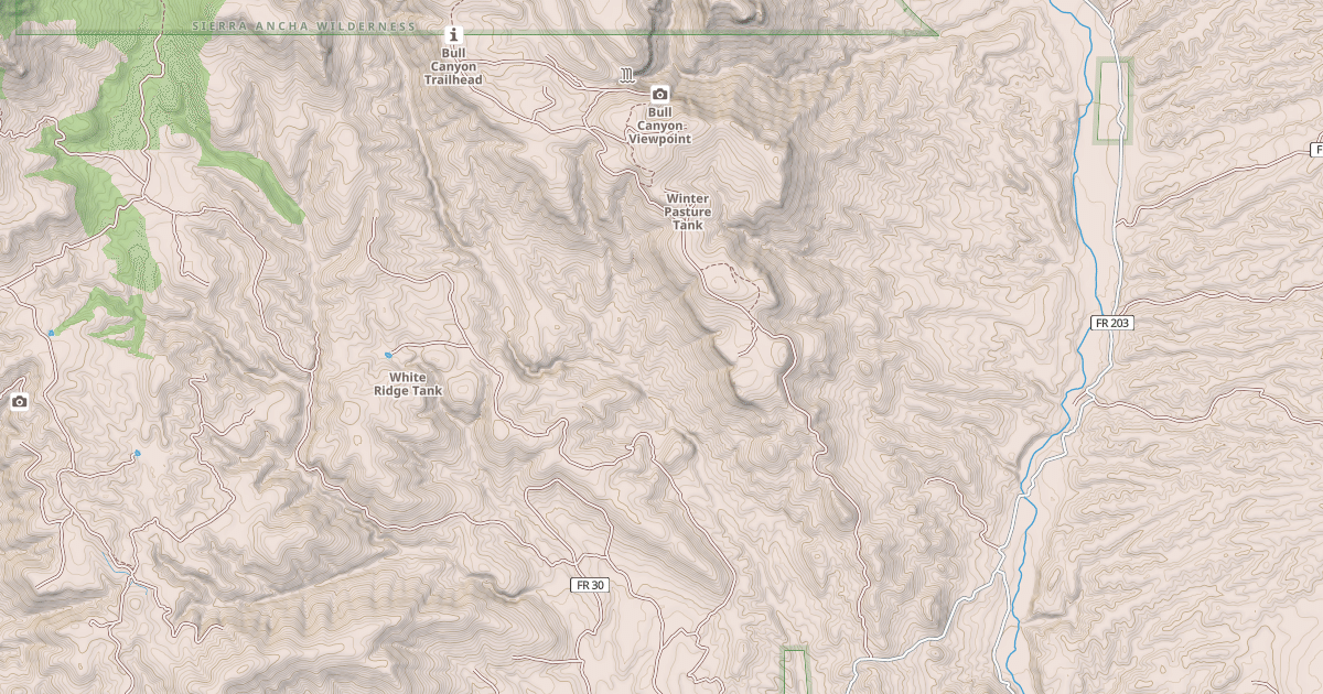 Map preview of BULL CANYON