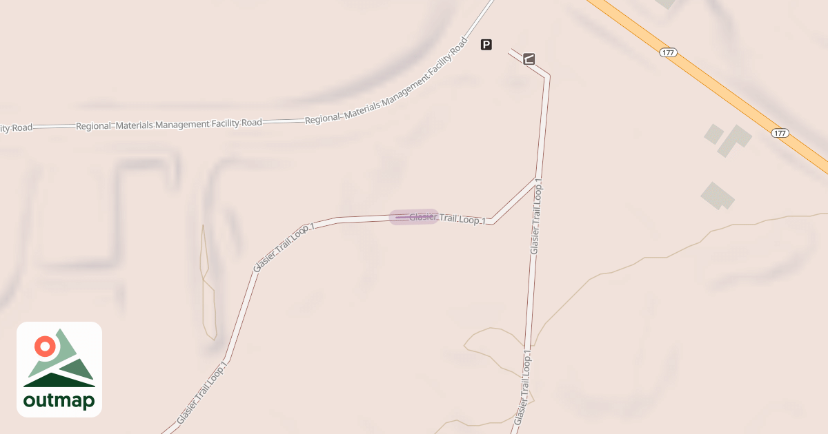 Map of Glasier Trail Loop 1