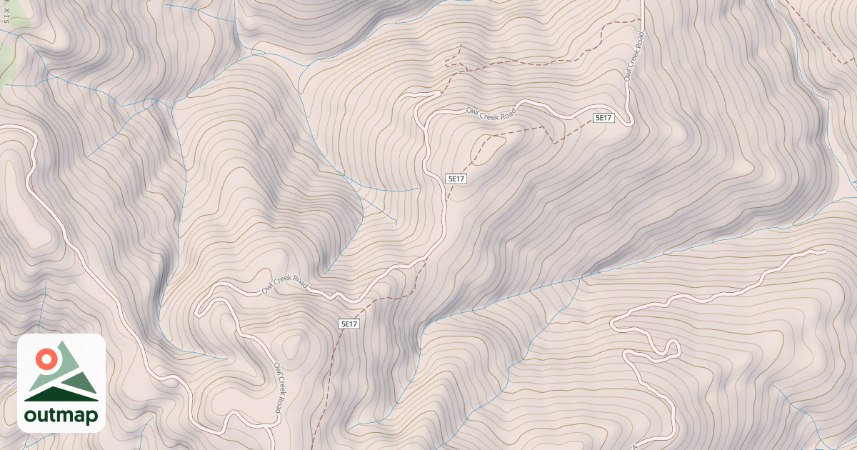 Map of OWL CREEK