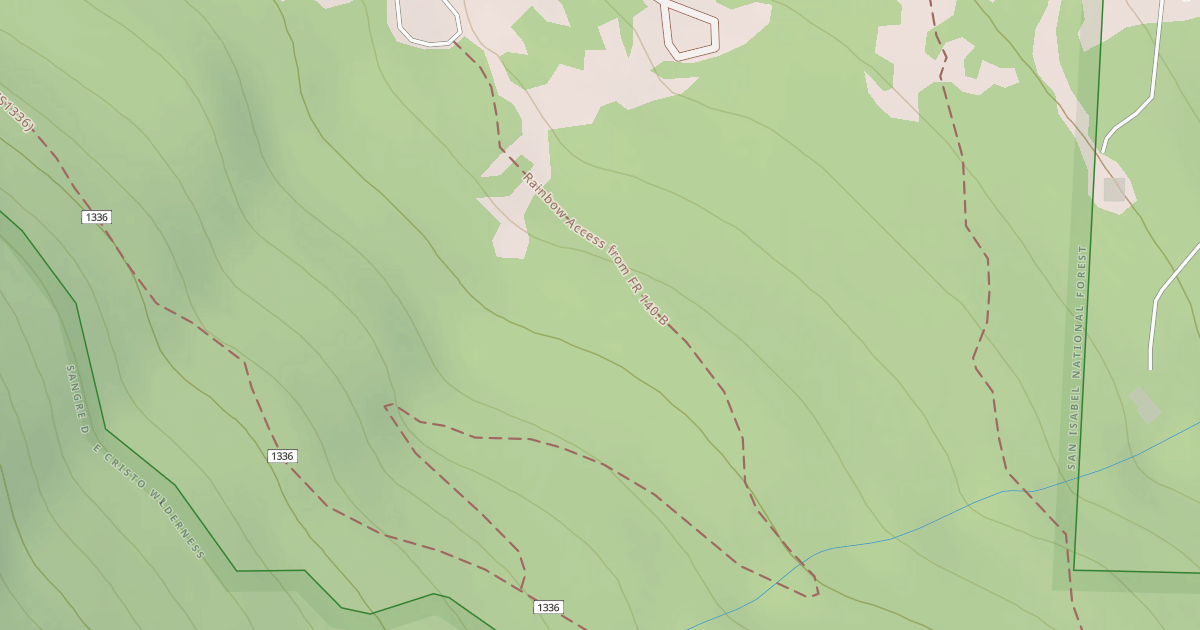 Map preview of RAINBOW ACCESS FROM 140.B