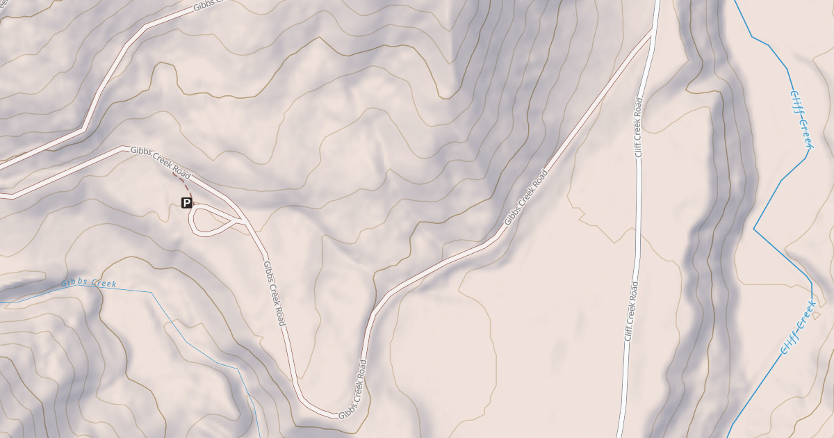 Map preview of GIBBS CREEK