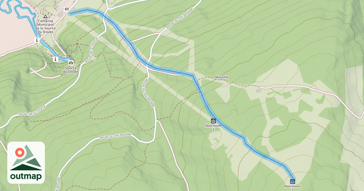 Map of Pré Bouillet