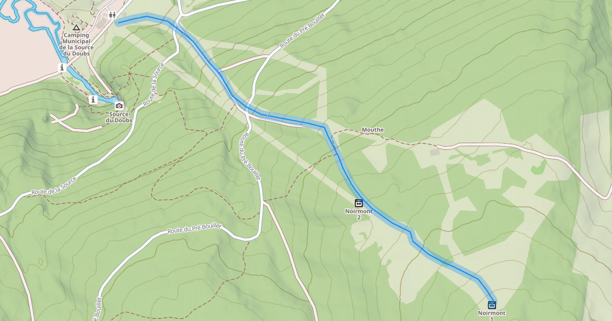 Map preview of Pré Bouillet