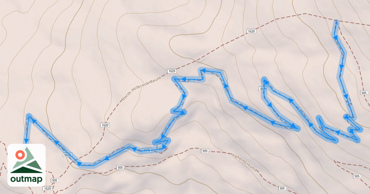 Map of Twist Downhill Trail