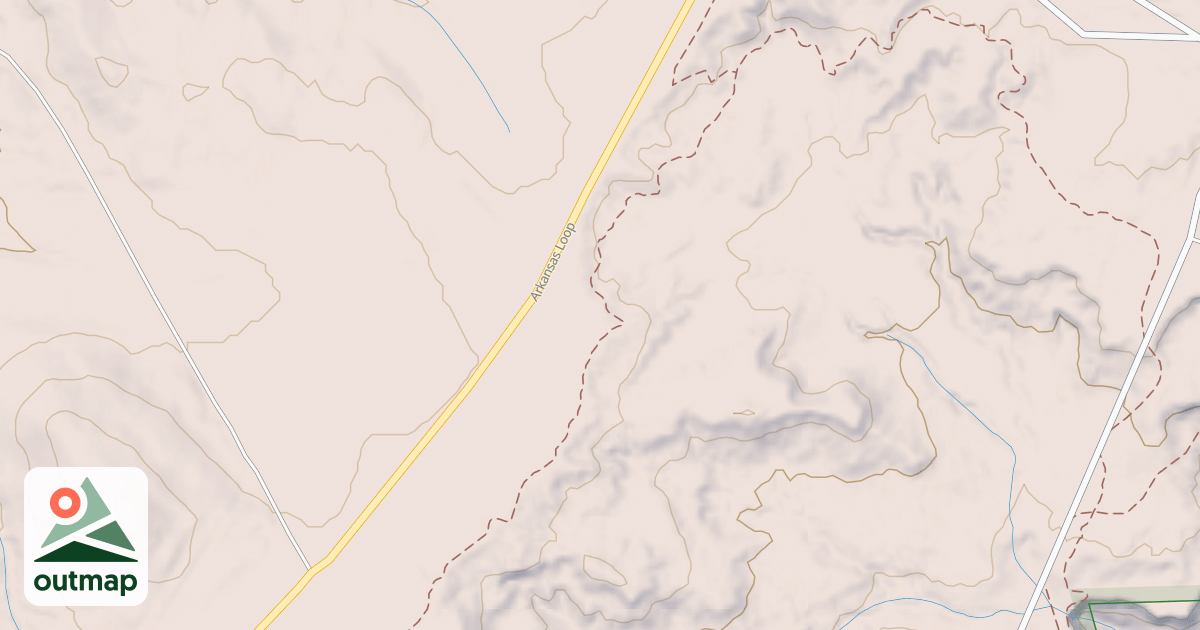 Map of Alien Run Trail (Outer Limits Loop)