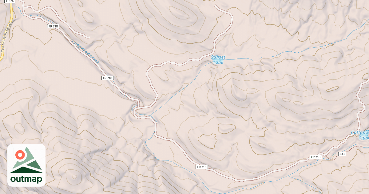 Map of COTTONWOOD