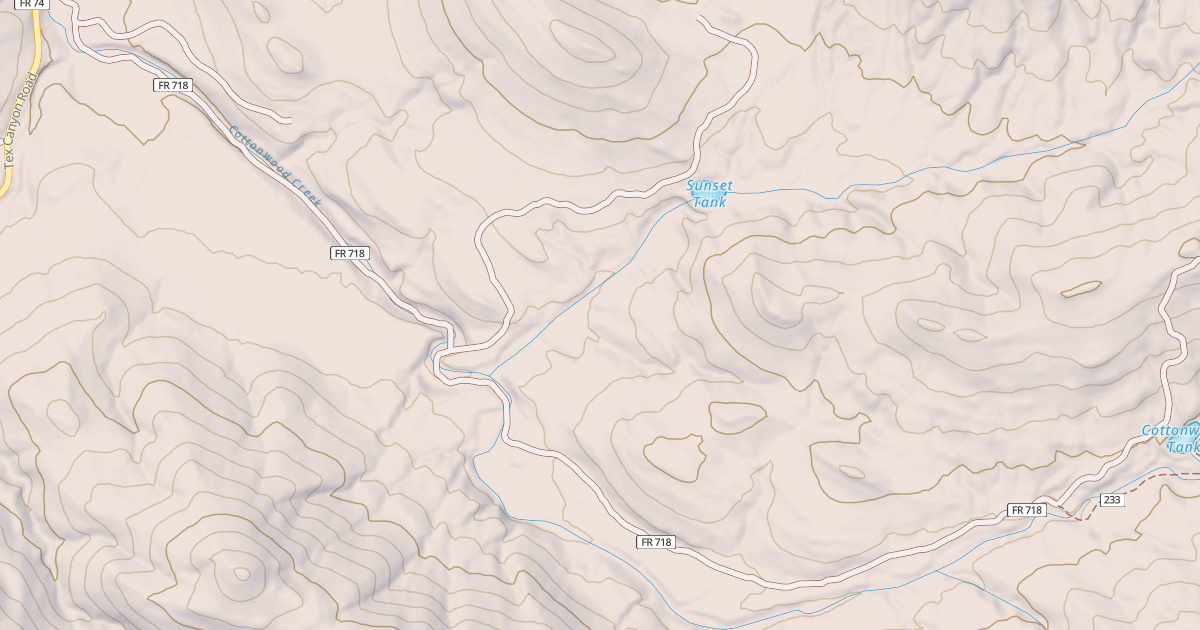 Map preview of COTTONWOOD