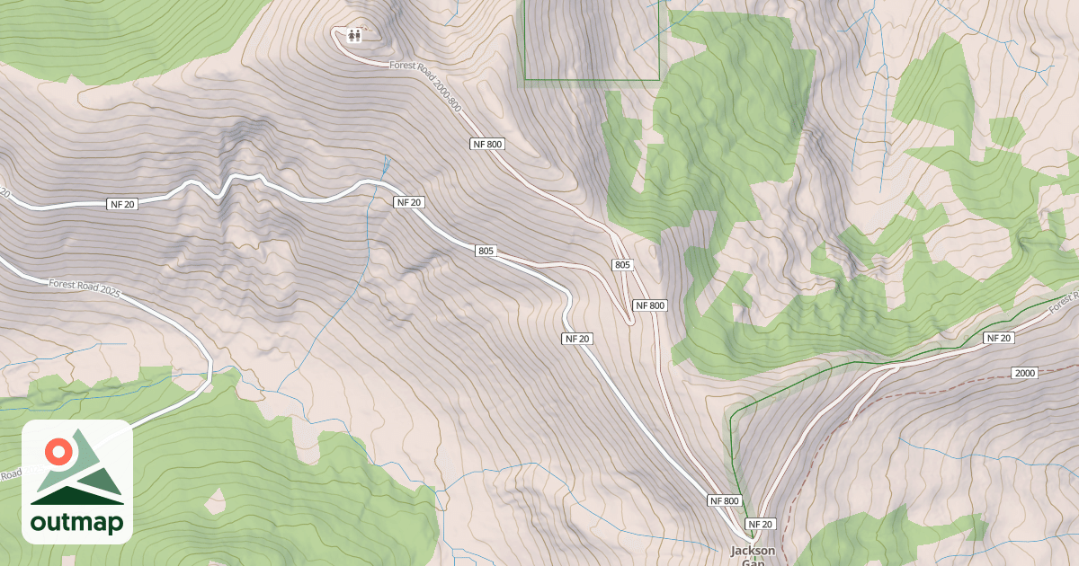 Map of DUTCHMAN PEAK LOOKOUT