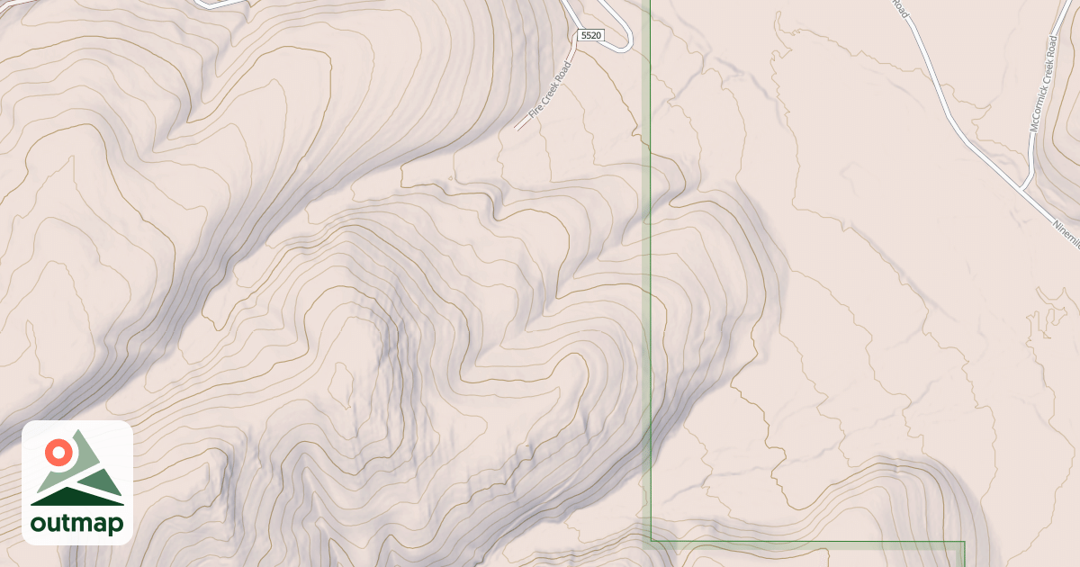 Map of FIRE CREEK