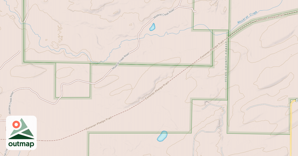 Map of Vilas County Snowmobile