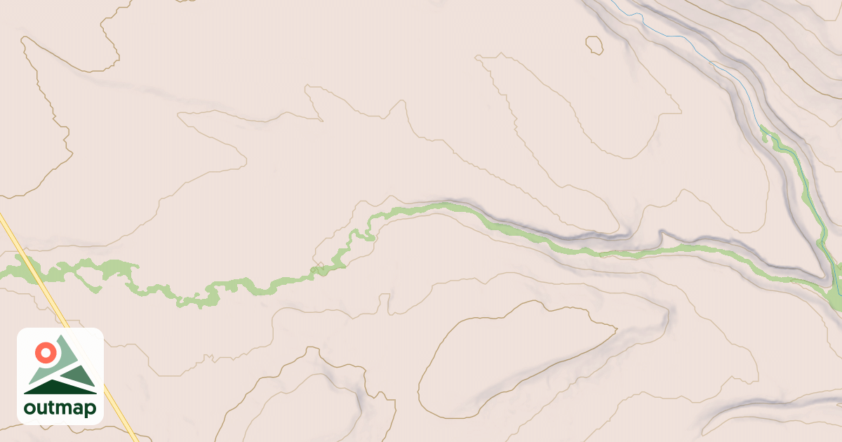 Map of CABIN CREEK EAST