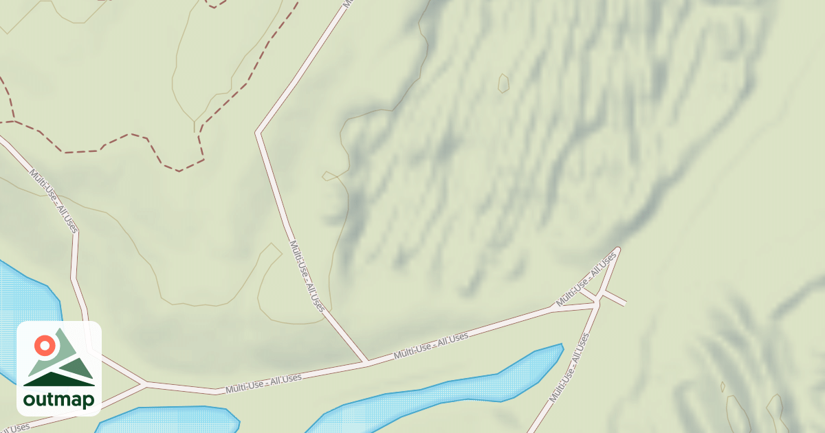Map of Interlake State Recreation Area Trails