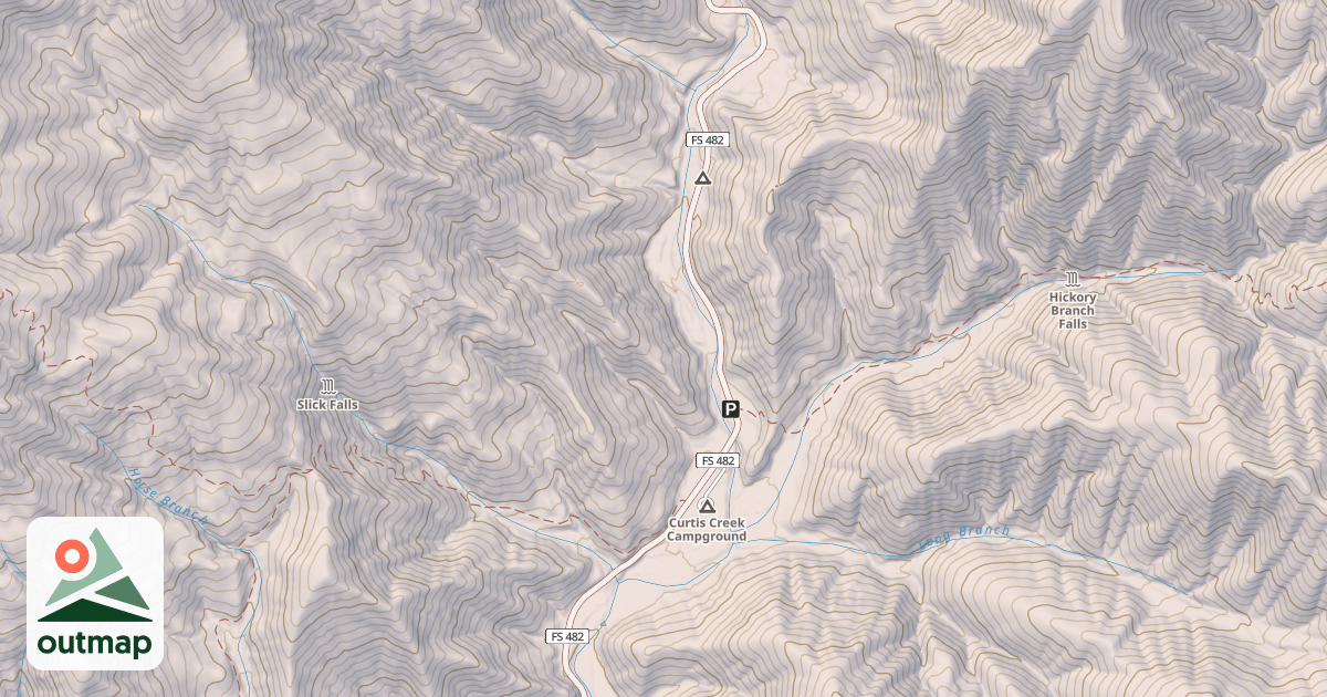 Map of CURTIS CREEK