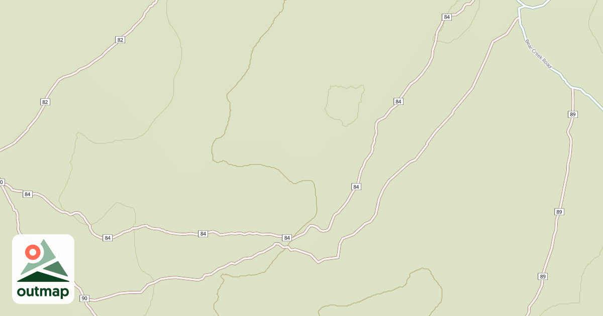 Map of Millican Plateau Tr 110