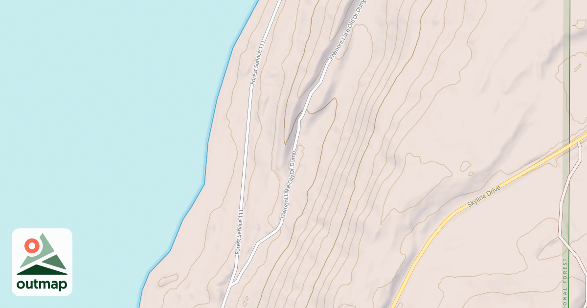 Map of FREMONT LAKE-OLD DR DUMP