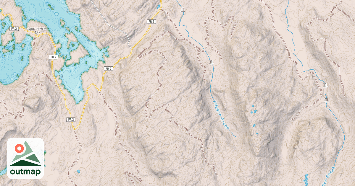 Map of Flicker Ridge