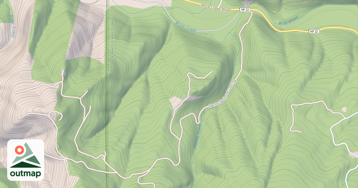 Map of ADAMS CR