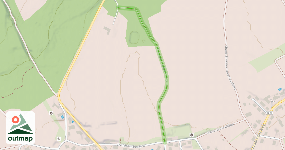 Map of Chemin de Pouillon à Merfy
