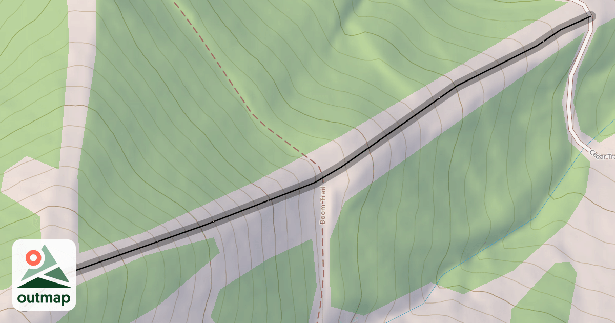 Map of Boomerang Ridge