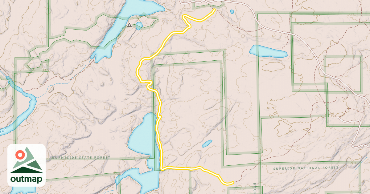 Map of Ole Lake