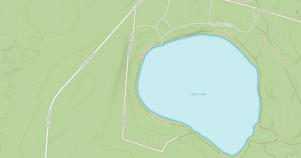 Map preview of FR 3774 - LOST LAKE SOUTH