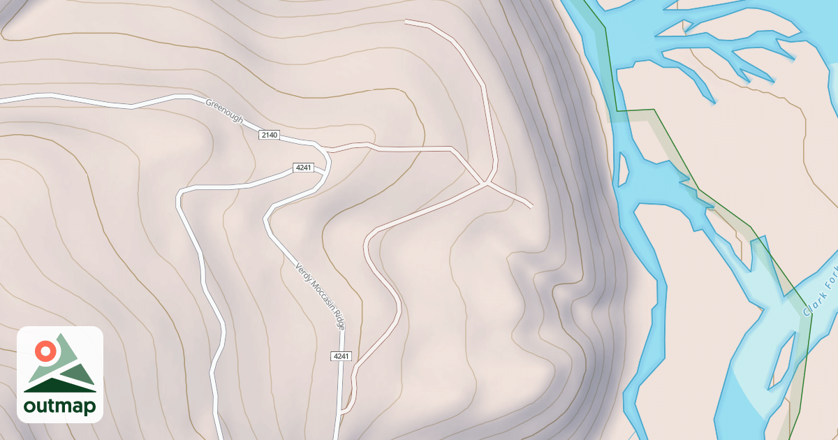 Map of CLARK FORK OVERLOOK