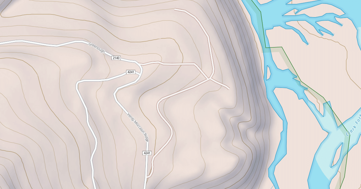 Map preview of CLARK FORK OVERLOOK