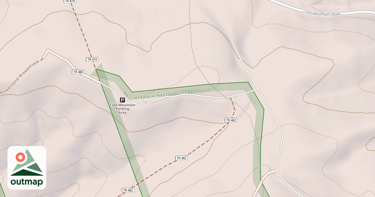 Map of HOGBACK SPUR A