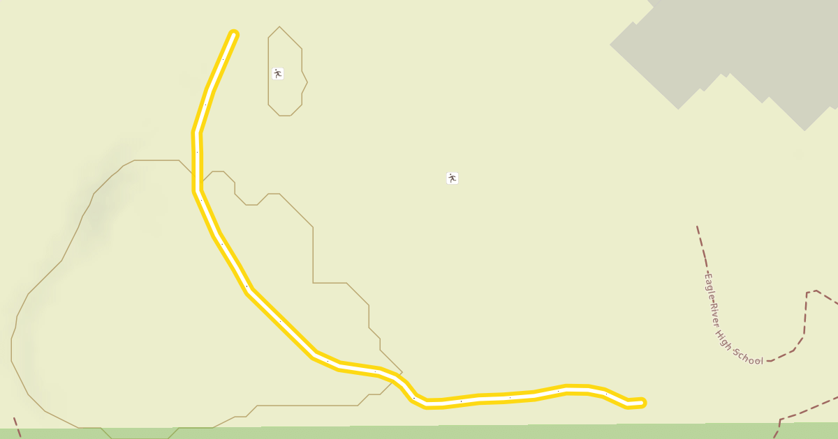 Map preview of Eagle River High School Loop