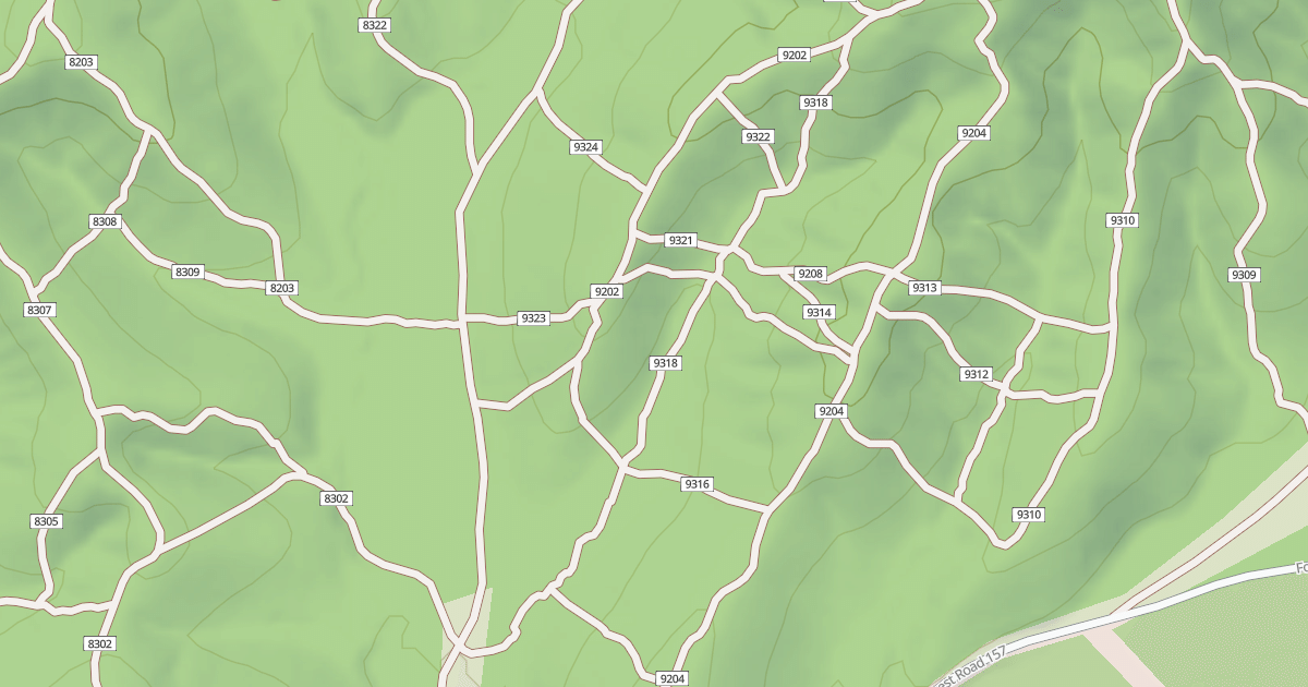 Map preview of USFS Motor Vehicle Use Map Trails 19058