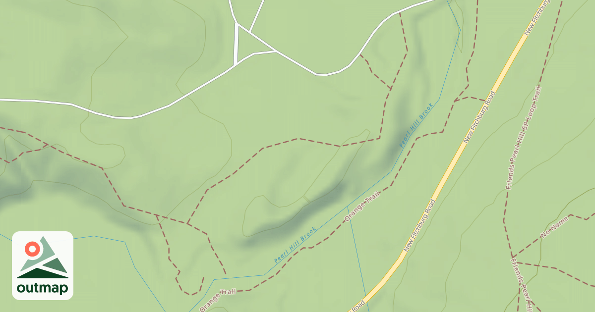 Map of Friends Pearl Hill SP Loop Trail