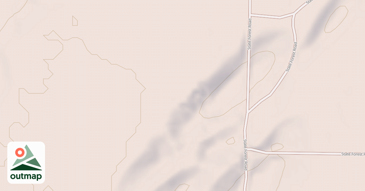 Map of General C.C. Andrews State Forest Trails