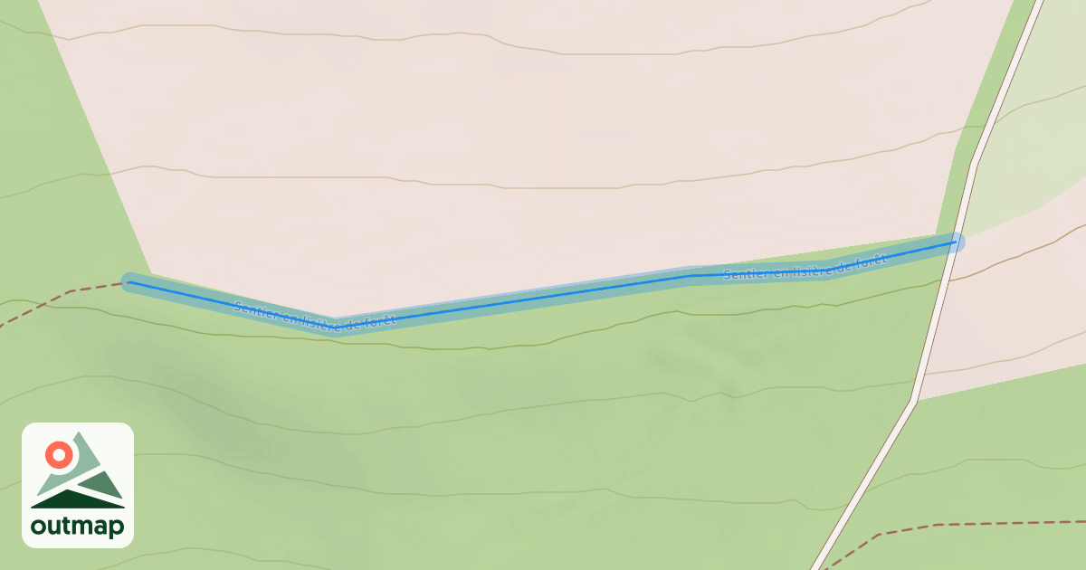Map of Sentier en lisière de forêt