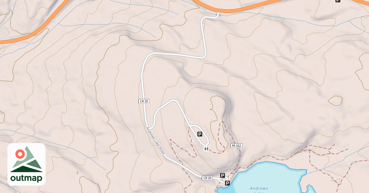 Map of ANDREWS LAKE