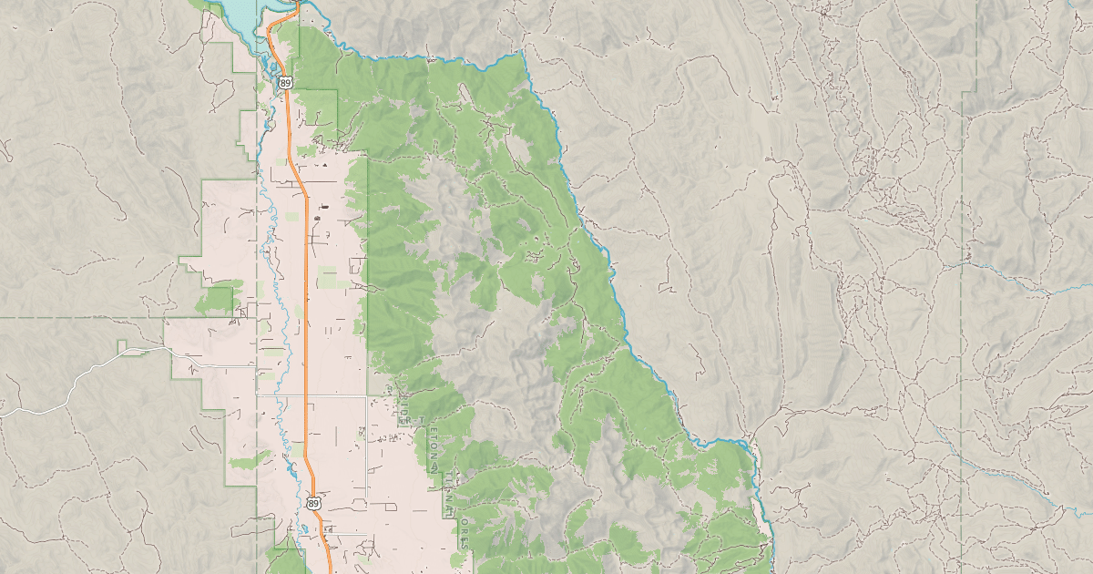 Map preview of GREYS RIVER SNOWMOBILE TRAIL